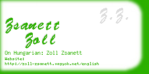 zsanett zoll business card
